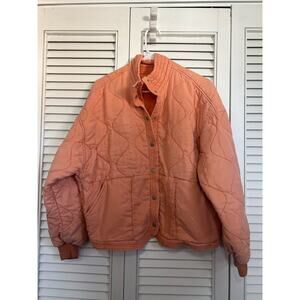 BlankNYC Quilted Canyon Sunset Jacket Peach Sz: Small